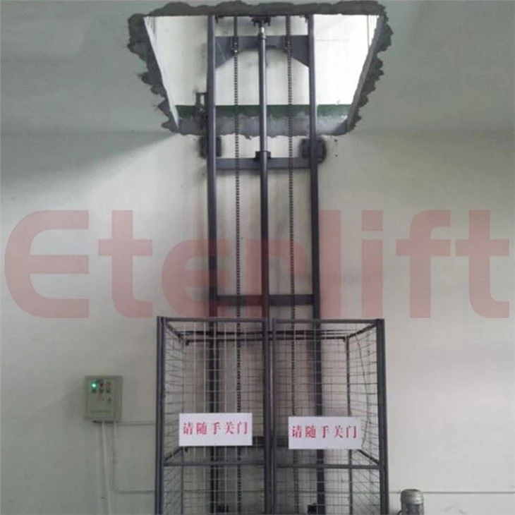 Warehouse Vertical Hydraulic Elevator Lift