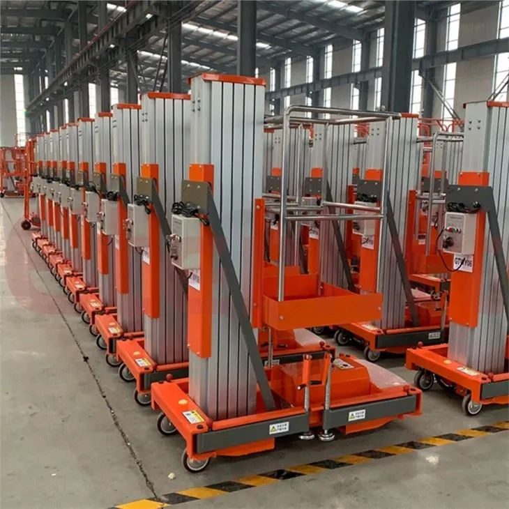 Escala elèctrica hidràulica mòbil d'alumini