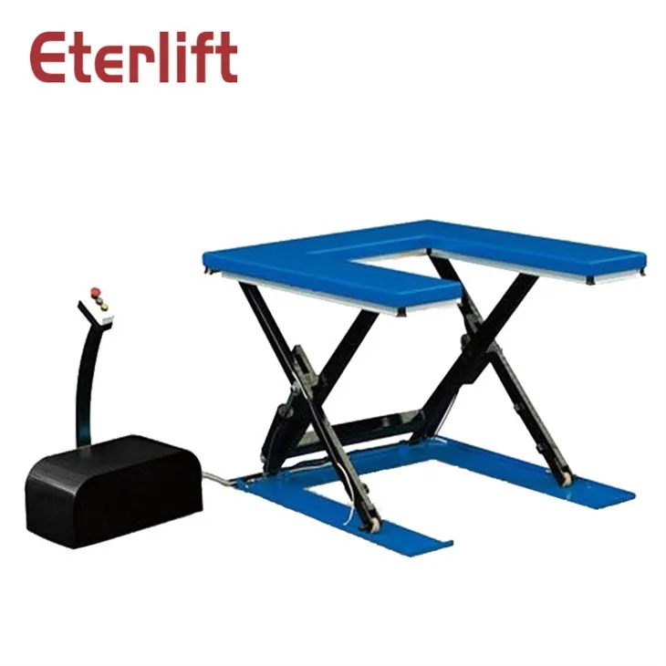 Taula elevadora estacionària de doble tisora ​​4000 Kg