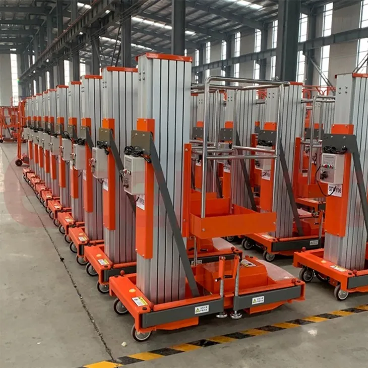 Elevador d'aliatge d'alumini d'un pal