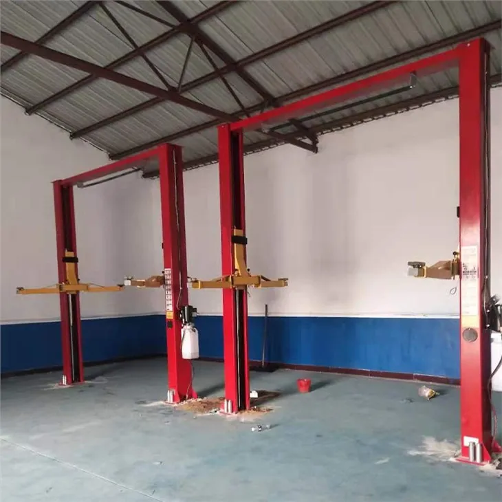 Ascensor de cotxes de dos postes per a la reparació de cotxes