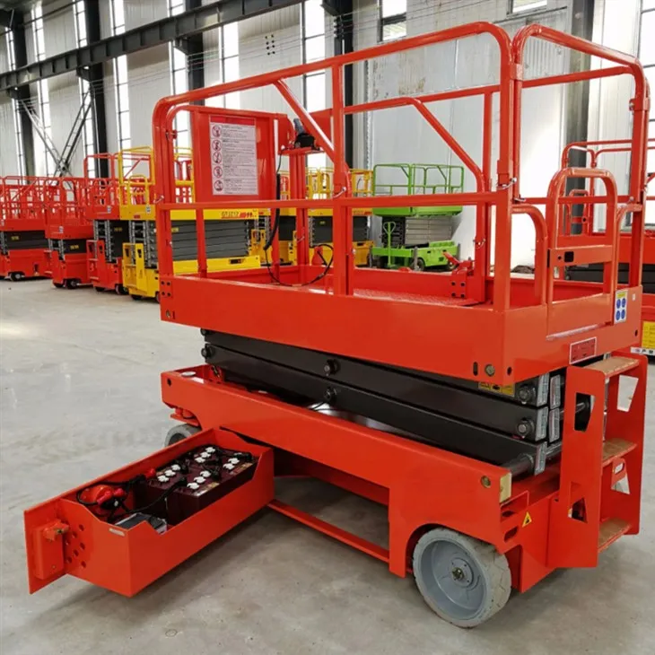 Ascensors elèctrics de tisora ​​autopropulsats de 6 metres