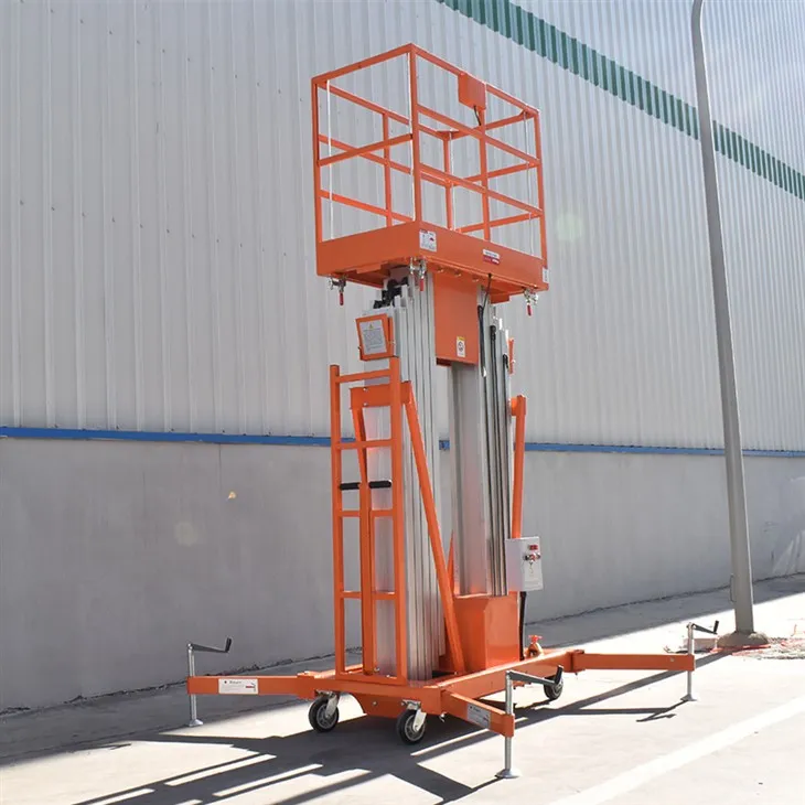 Empenyeu l'ascensor de pal d'alumini